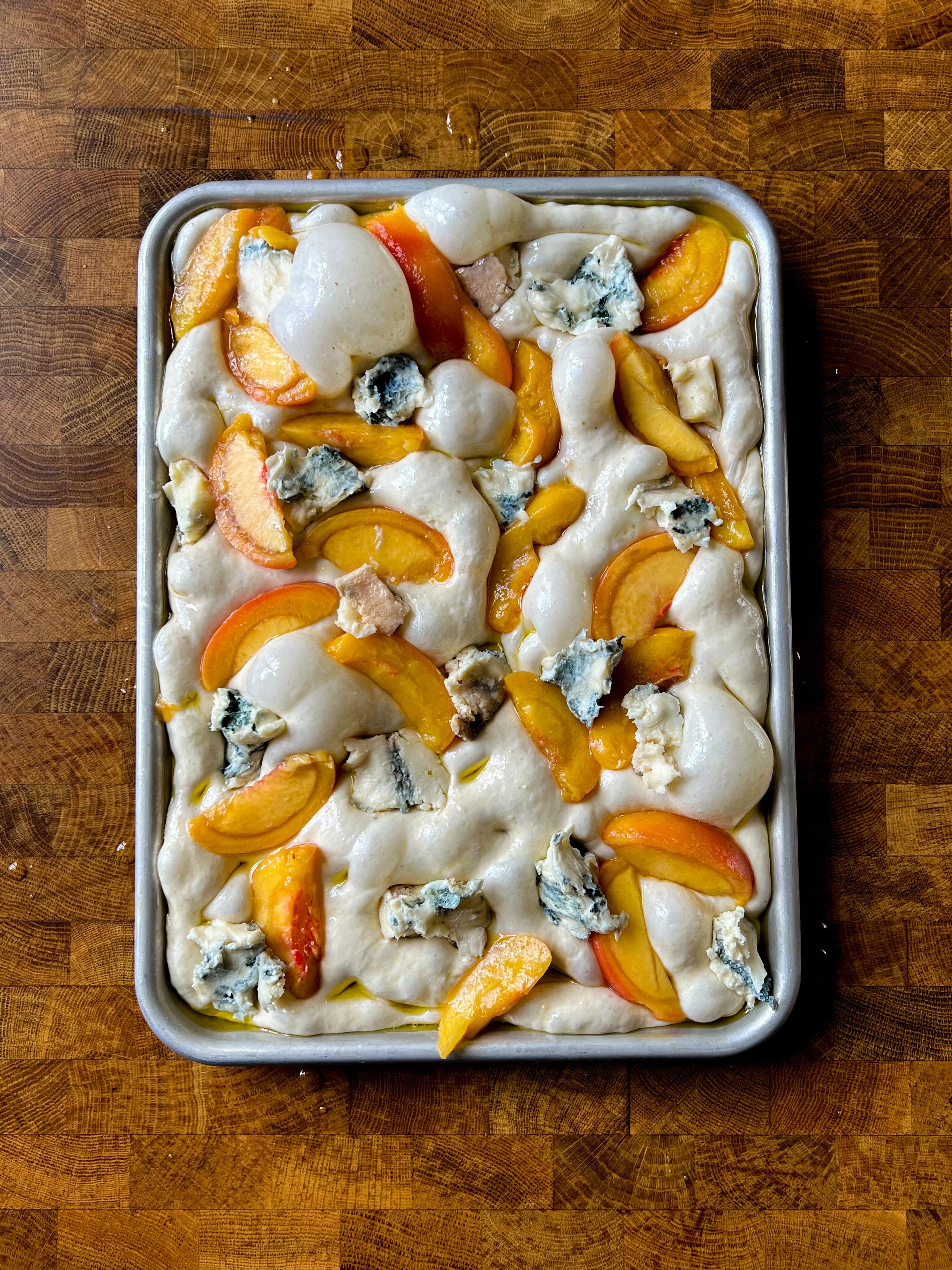 Picture for Peach and Blue Cheese Focaccia